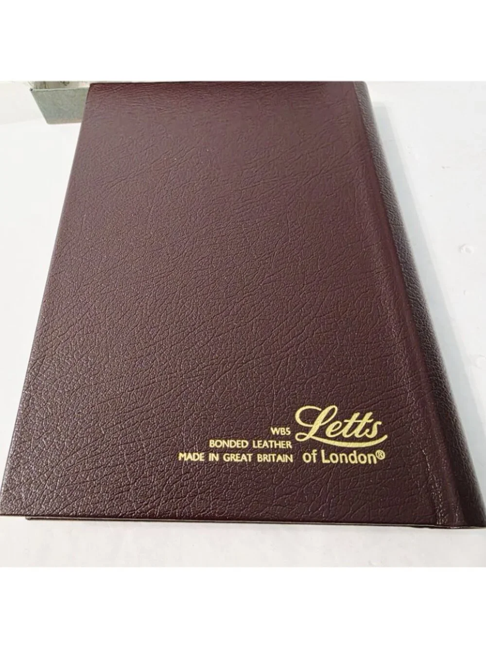 Letts of London Wine Cellar and Label Record Keeper Log Memory Book Leather